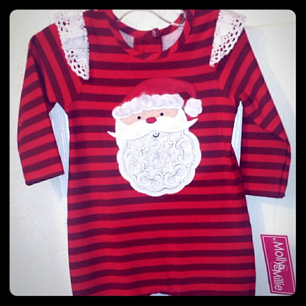 Girls Boutique Christmas Romper *NWT*